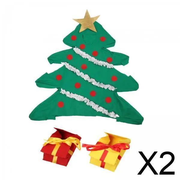 

Костюм для рождественской елки, вельветовый нарядный наряд, рождественский танцевальный костюм для мальчиков и девочек, вечерние маскарадные костюмы