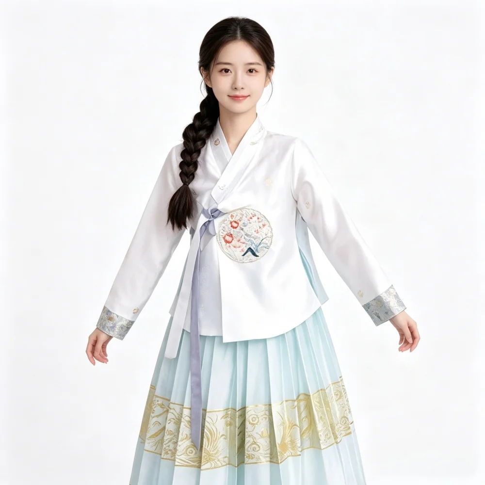 Traditional Hanbok Dress Korean Fashion Ancient Costumes Minority Party Asian Palace Cosplay Performance Clothing Wedding Dress