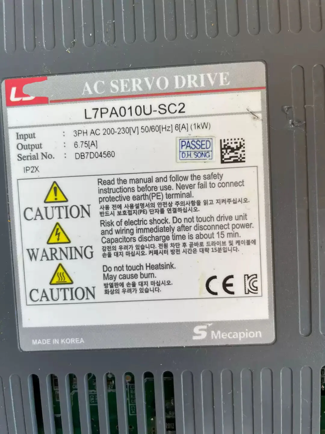 L7PA010U-SC2 Сервопривод для LS