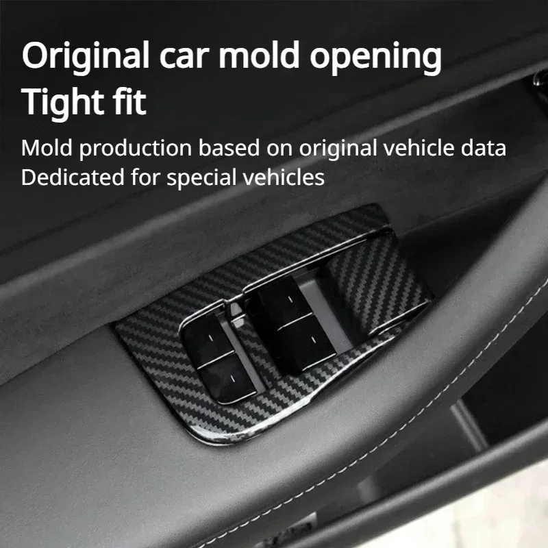 Window Lifter Switch Buttons for Tesla Model 3 Y 2017-2023 LHD Door Open Handle Cover New Model3 Highland 2024 Car Accessories