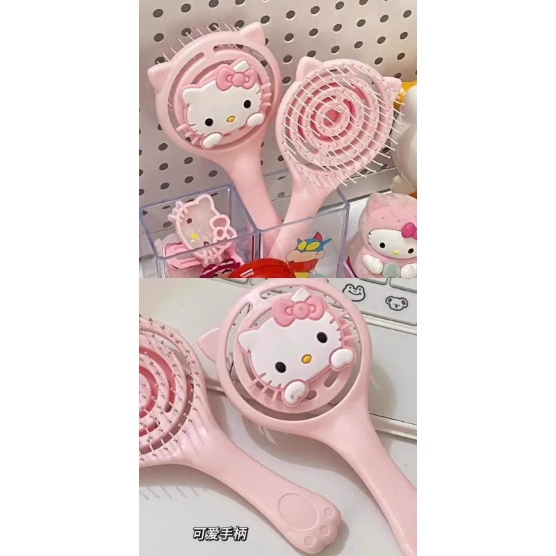 

Cute hellokitty new style fluffy hollow comb makeup massage high-value dual-purpose student dormitory home use anime