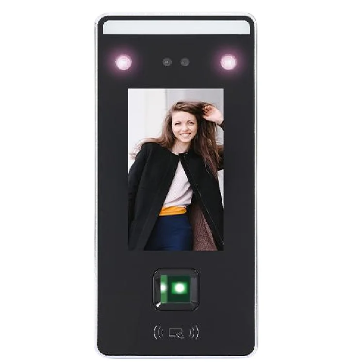 touchable RFID face recognition attendance machine for office 4.5 inch TCP/IP biometric door lock