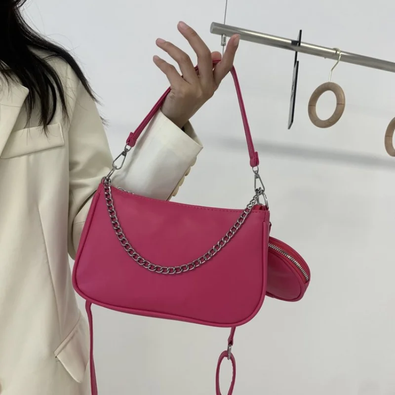 

Popular Classic Leather Women's Handbag High-End Luxury Brand Trendy Elegant Stylish Embellishment Commuter Bag​