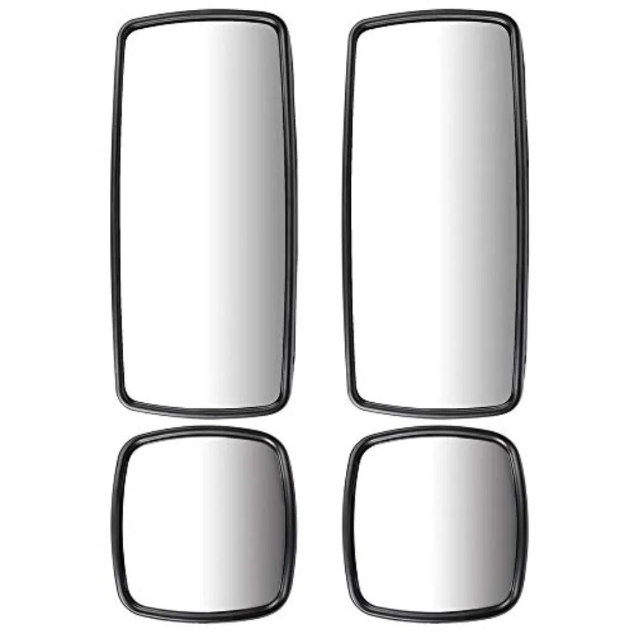 

Truck Hood and Door Mirrors Lens for 20032017 Freightliner M2 100 106 112 114SD Rearview Glasses Upper and Smaller Wide Angle M