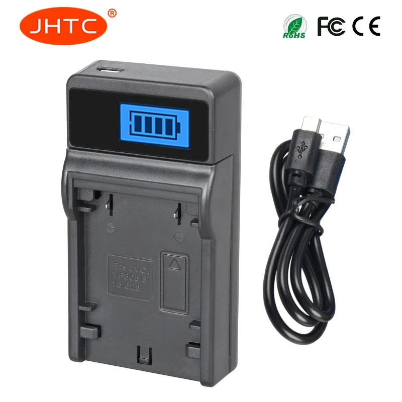 BN-VF808 شاحن BN-VF808U BN-VF815 BN-VF823 BNVF808 VF808 شاحن بطارية ل JVC GZ-MG130 GZ-MG131 MG132 MG133 شاحن