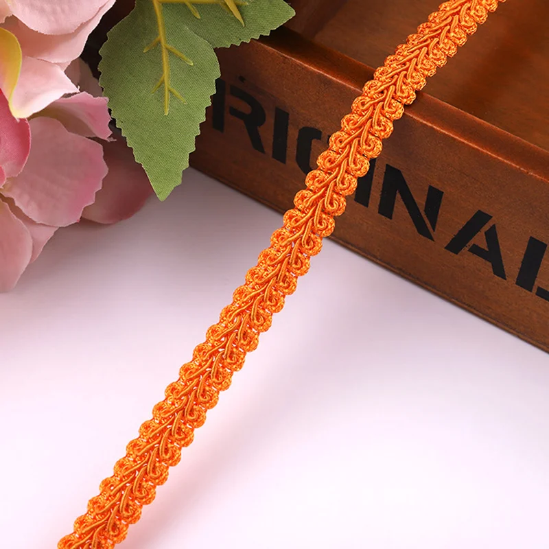 15 Yards Lace Trim Ribbon DIY Craft Sewing Accessories Centipede Braided Lace Wedding Decoration Fabric Curve Lace Wholesale