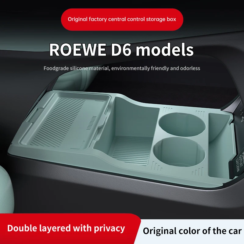 

2025 для ROEWE D6, силиконовая центральная консоль ниже ящика для хранения, органайзер с центральным управлением, коврик для салона автомобиля