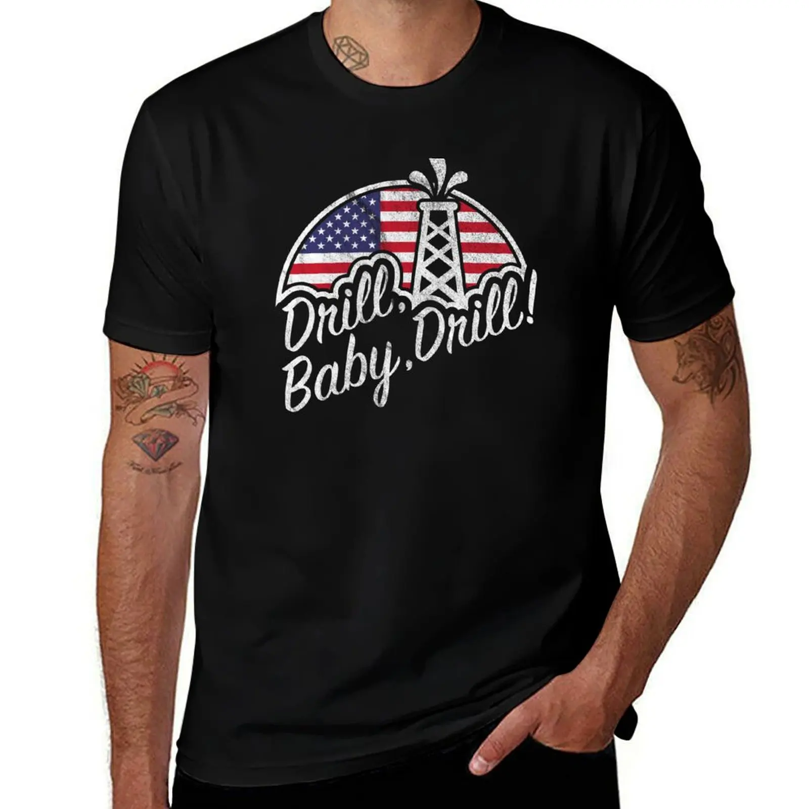 

Drill Baby Drill T-Shirt designer shirts for a boy mens clothing
