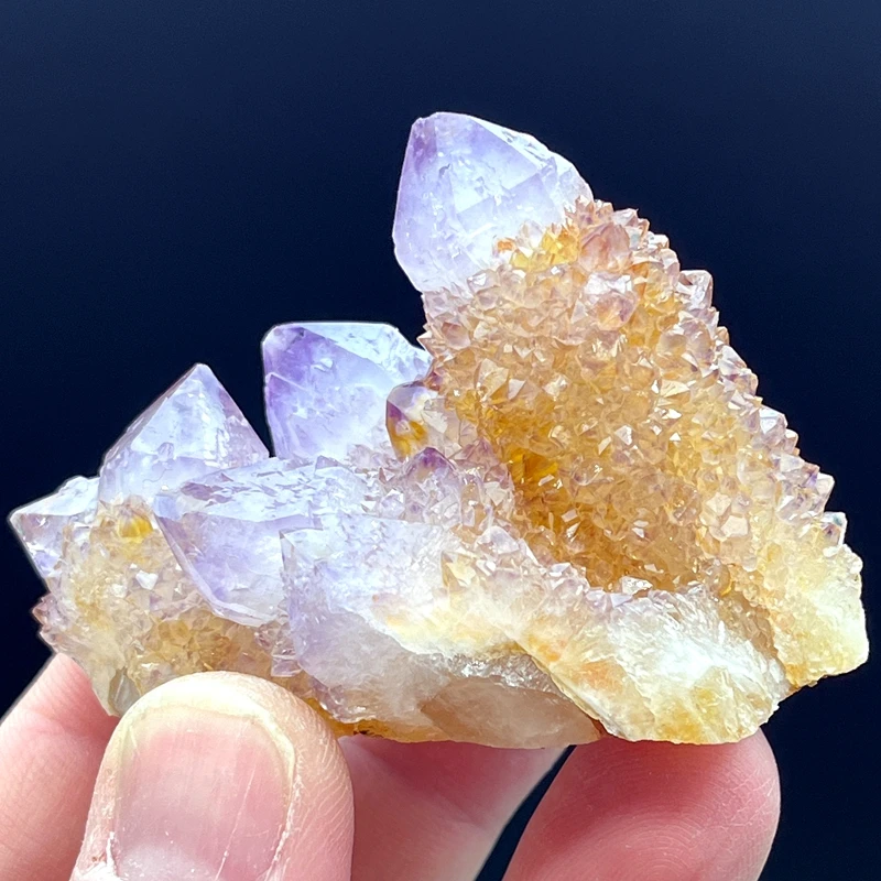 100% Natural South African Amethyst Cactus Quartz Crystal Cluster Gemstones and Crystal Healing Crystal Quartz Gemstones