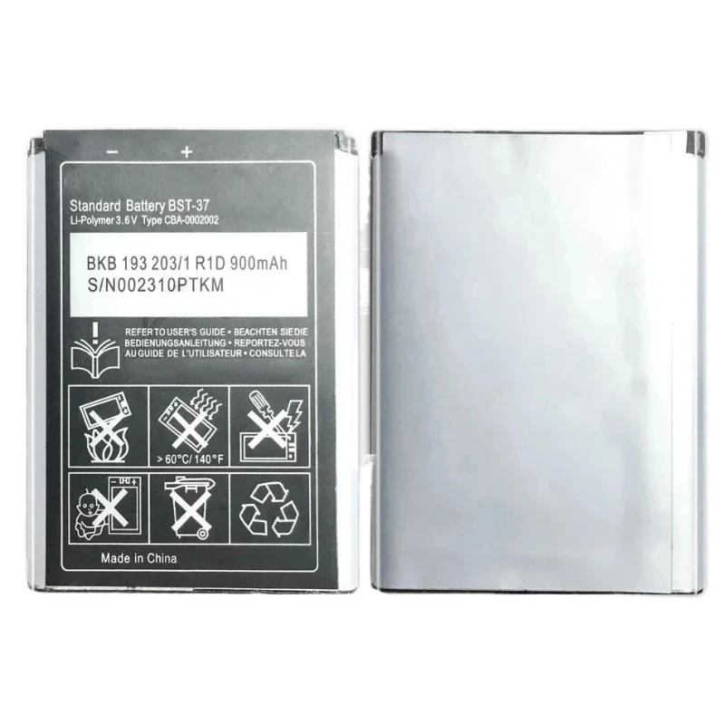 BST-37 For Sony Ericsson K750 D750i W800i W810i K600 K610i K200i K220i W810C W700C W710C W550C J100i T280i V600 Battery 2pcs