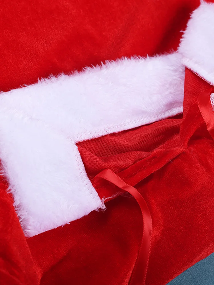 Costume Cosplay de Noël pour Enfants, Tenue de Père Noël pour Bol, Vêtements de Noël Rouges, Robe de Performance de ixdu Nouvel An, Cadeaux de Noël Imbibés
