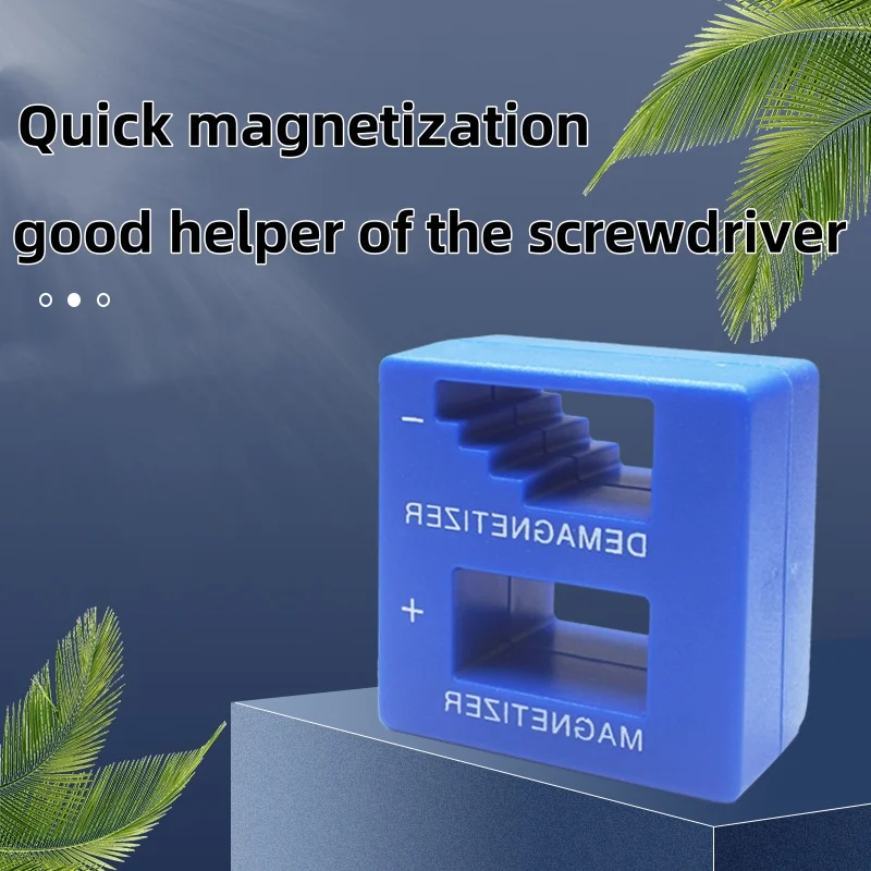 Screwdriver 2 in 1 Magnetizer Demagnetizer Tool Blue Screwdriver Magnetic Pick Up Tool Screwdriver Pickup Tool for Screw Driver