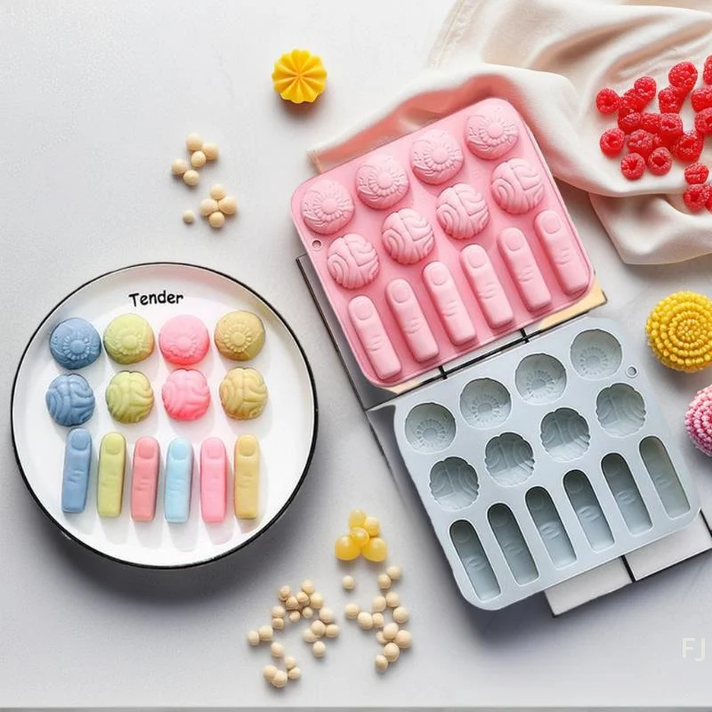 [YU] 14 تجويف الهالوين قطع إصبع الدماغ مقلة العين شكل قالب من السيليكون مناسبة DIY بها بنفسك قالب خبز حلوى الشوكولاتة للهالوين