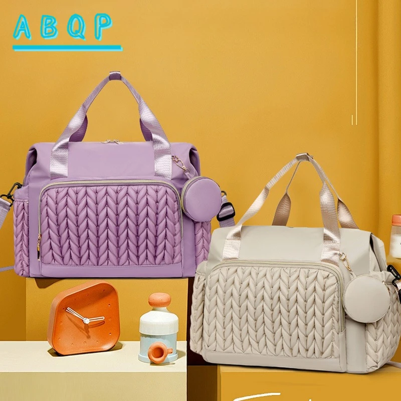 

New Diaper Bag Handbag Large Capacity Baby Bag 2-piece Set Fashionable and Lightweight Baby Products Storage Bag High Quality