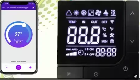 ปั๊มความร้อนอากาศสู่น้ำ 11 กิโลวัตต์ ใช้สารทำความเย็น R32 แบบโมโนบล็อก ควบคุมผ่าน WiFi และรองรับ RS485 Modbus