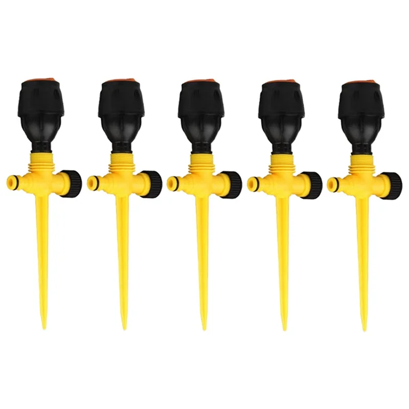 

AA14 New Automatic 360 Degree Rotation Lawn Sprinklers For Yard, Large Area Coverage, Lawn & Garden Essential Easy To Use (5PC)