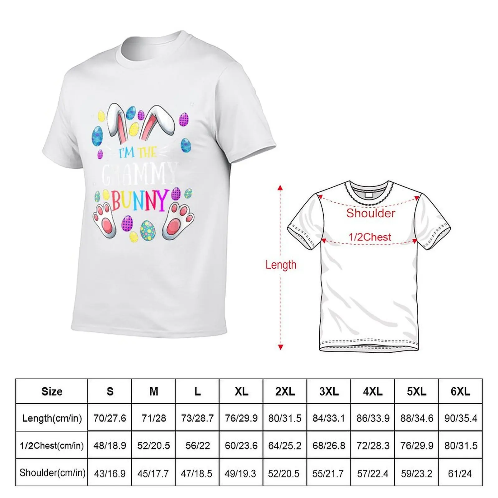 Womens I'm the Grammy Bunny Matching Family Easter Party T-Shirt