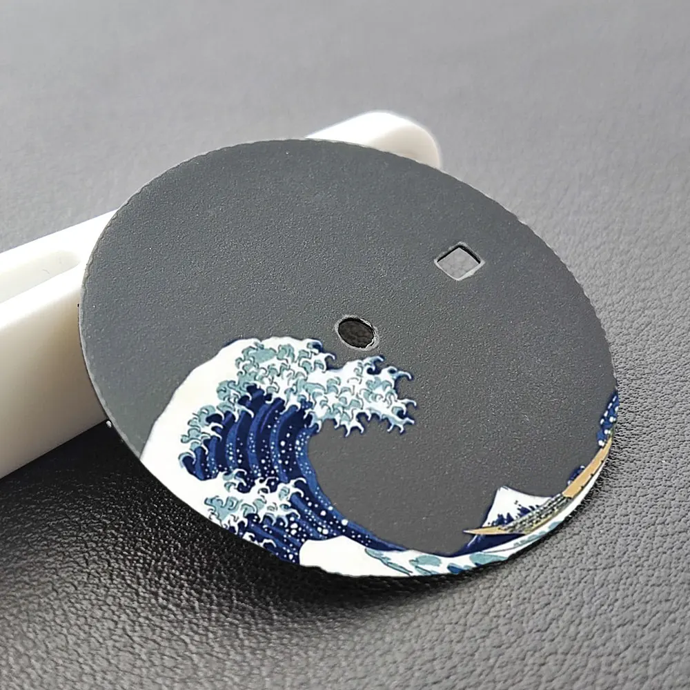 NH35a الطلب كاناغاوا موجة الطلب Nh35 28.5 مللي متر/35 مللي متر موجة البحر الهاتفي الساعات الطلب تعديل التكيف ساعة NH35/36 C3 مضيئة