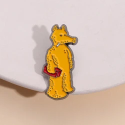 Cartoon Ant Eater Enamel Pin Rap Music Theme Metal Brooch Badge Clothing Bag Pin Accessories Pin Medal Hip Hop Jewelry