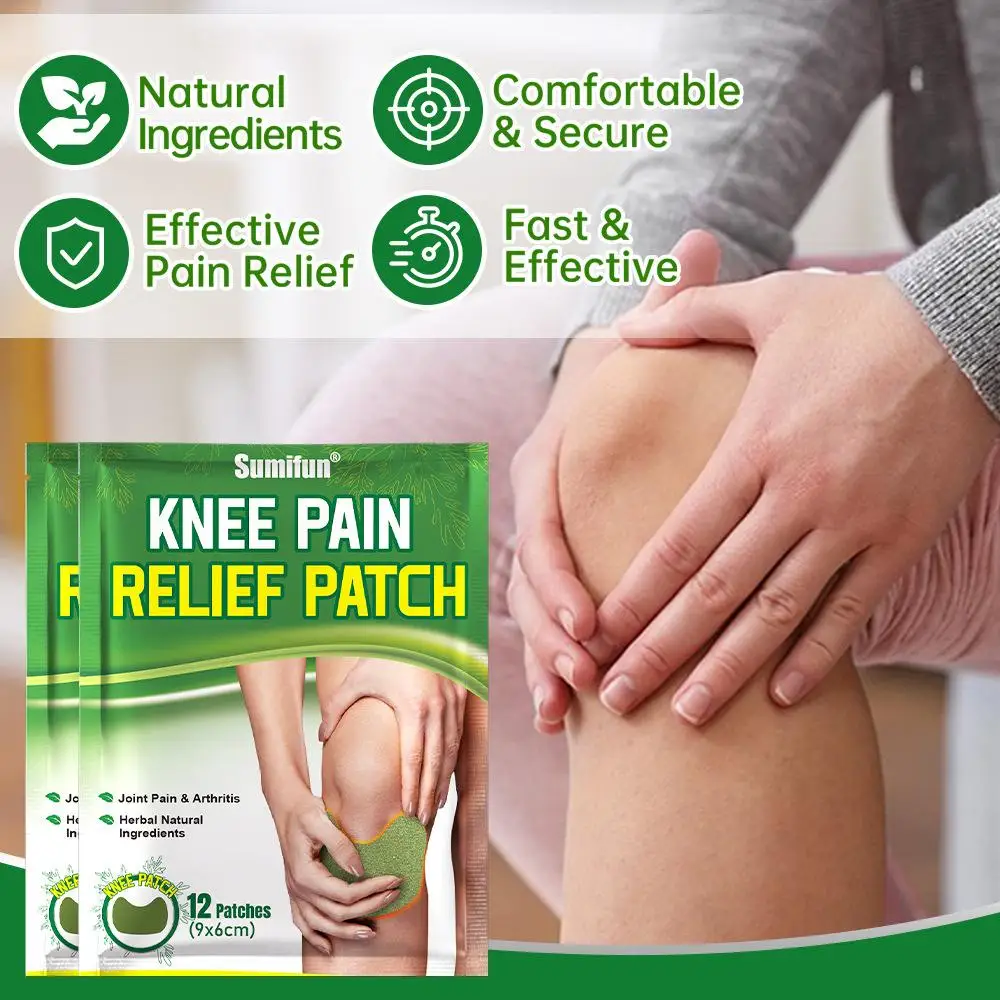 1/3/5x Knee Plaster Sticker Wormwood Extract Knee Joint Ache Pain Relieving Rheumatoid Arthritis Sprains Patch Body Health Care