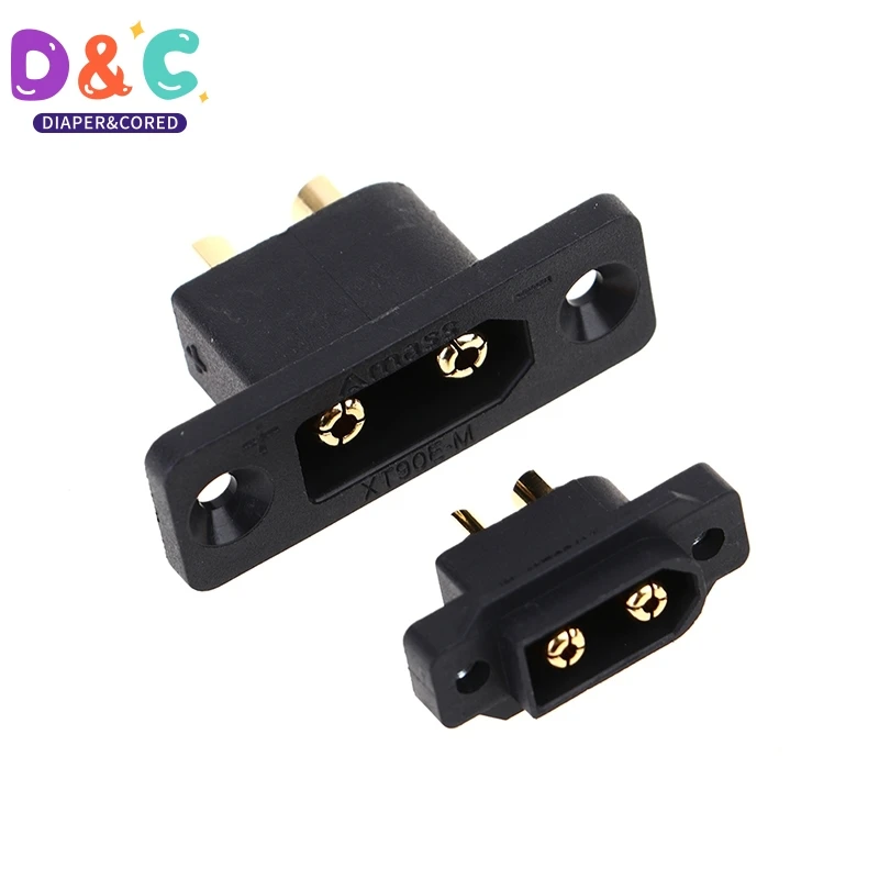 1PCS XT60EW-M / XT90E-M Battery Plug Gold-plated Male Connector DIY Connecting Part for RC Aircraft Drone Accessories