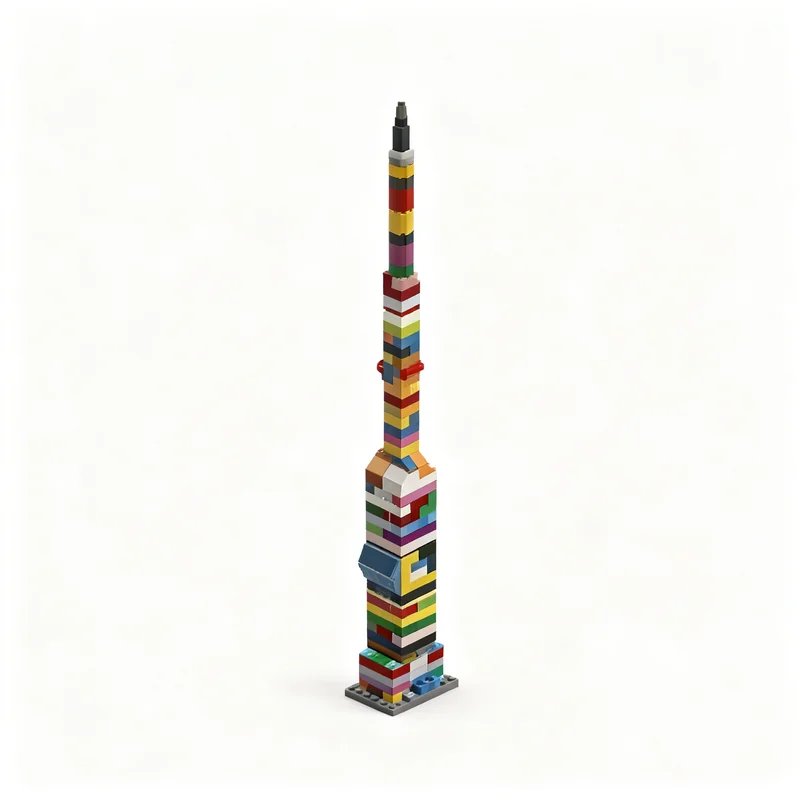 121pcs MOC Empire State Model Building Blocks Construction Assemble Brick Kids Education Creative Birthday Christmas Gifts Toy