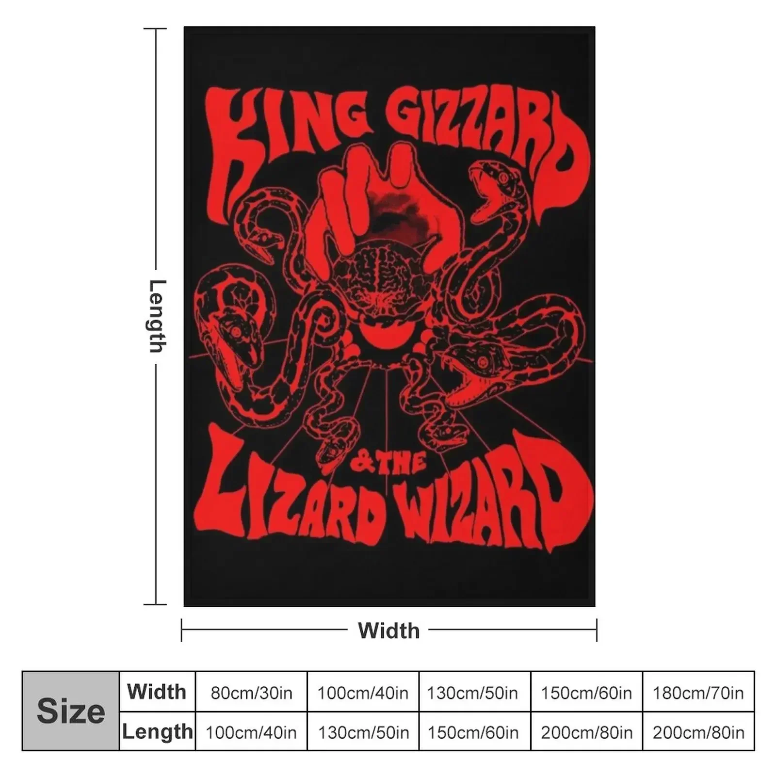 Gizzverse Red (CHECK OUT MORE GIZZ MERCH ON MY PROFILE) Throw Blanket couch cozy soft plush fuzzy picnic outdoor blanket