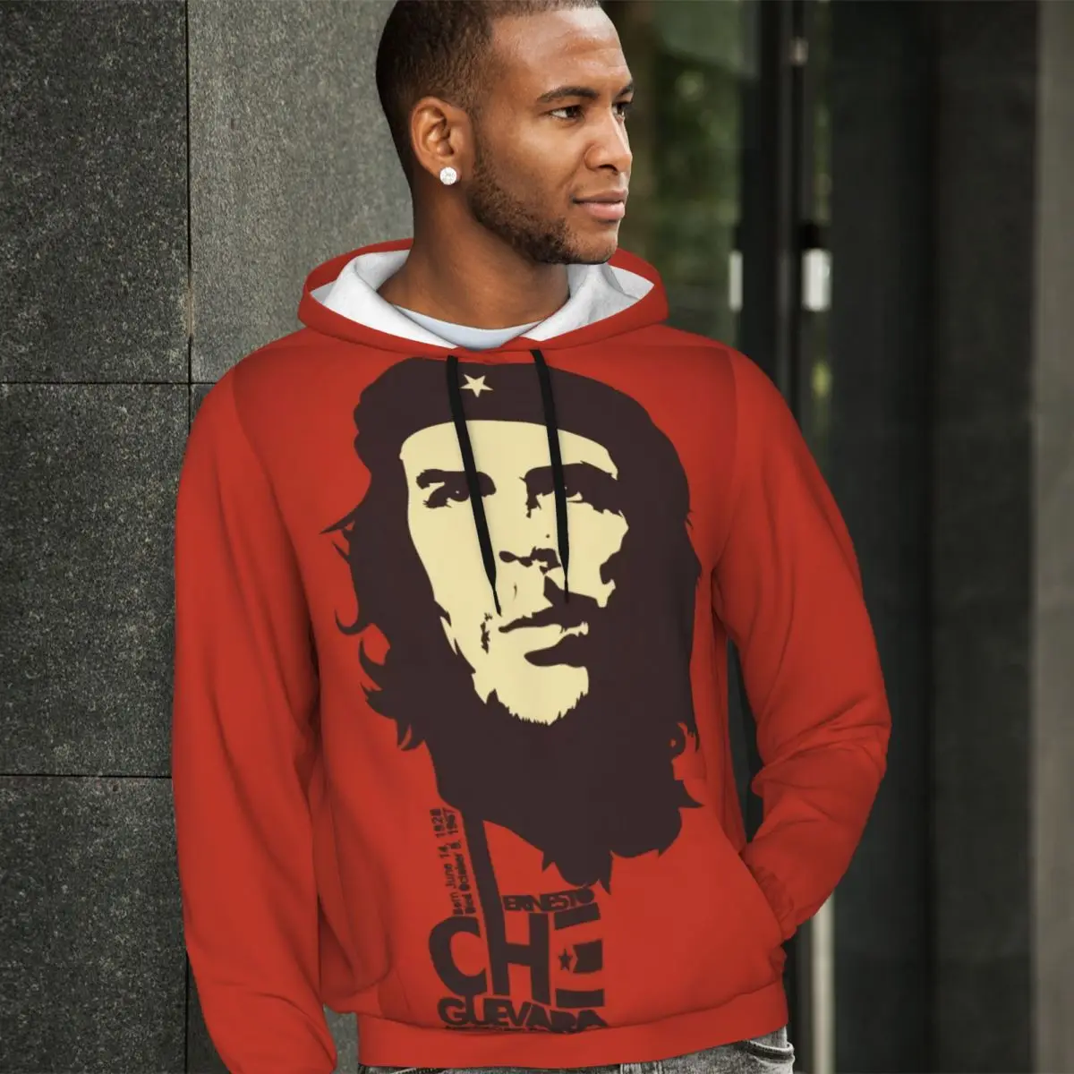 Che Guevara Hero Loose Hoodies Couple Famous Revolutionaries Korean Fashion Hoodie Autumn Retro Printed Hooded Shirt 2XL 3XL 4XL