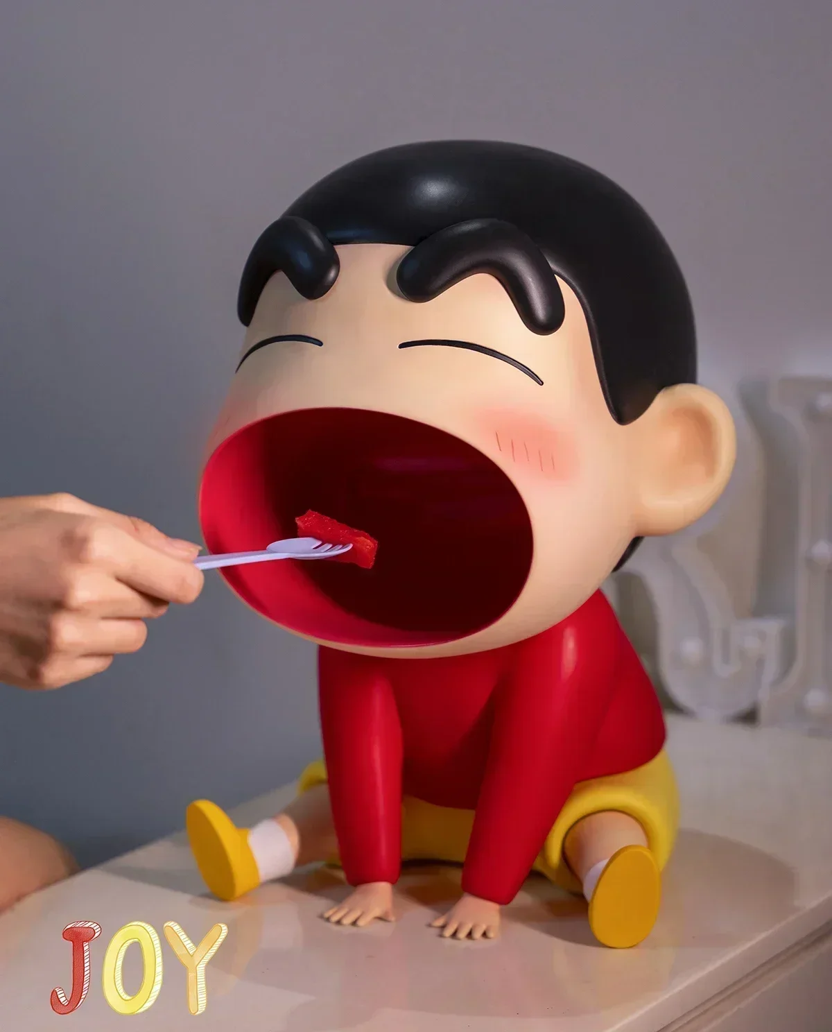 35cm Crayon Shin-chan Original Cartoon Character Ah Ah Ah ~ Big Mouth Little  Statue Gk Anime Figure Model Decor Birthday Gifts