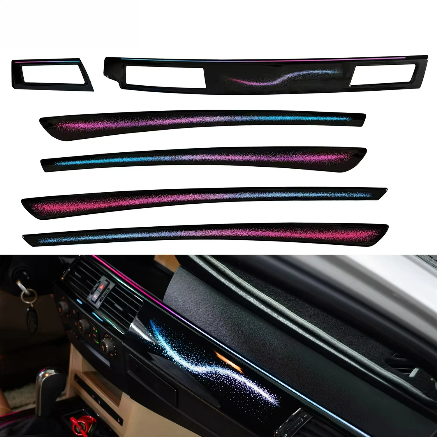 OEM E60 LCI Interior Ambient Light Kit for BMW 5 Series 2007-2010 Automotive Interior LED Light Upgrade Accessories