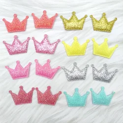 10pc Crown Cloth Sticker Handmade Hair Accessories Headwear Material Voltage Cloth Patch DIY Jewelry Accessories