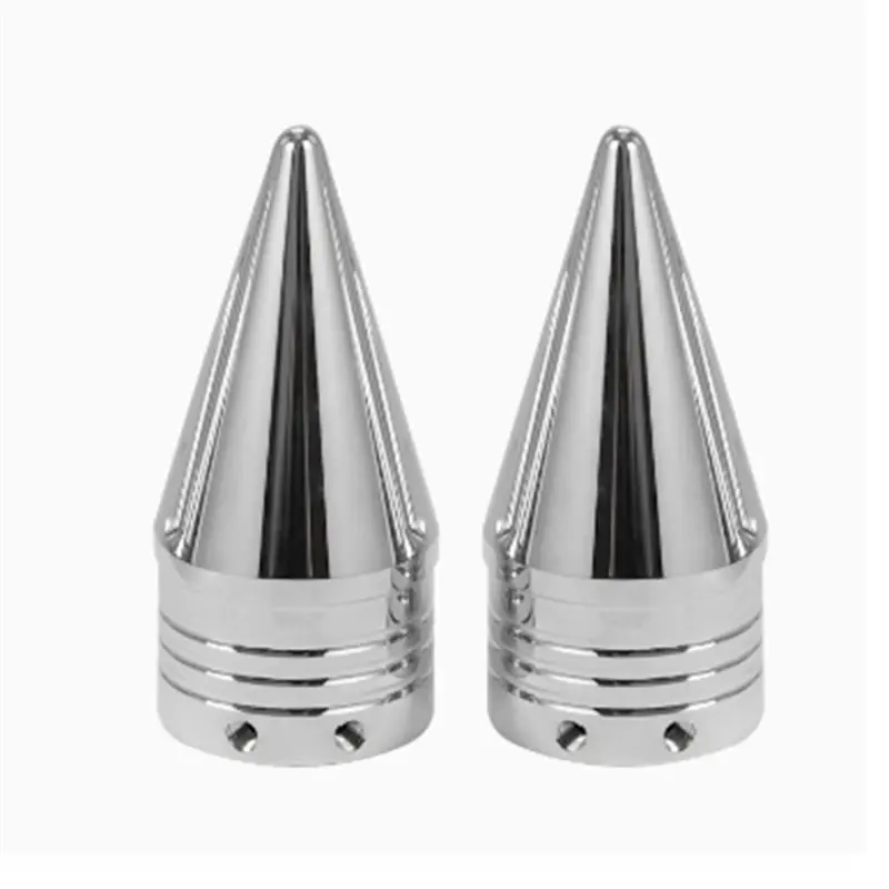NEW HOT In Stock-For Touring Road King Dyna Softail Sportster Front Twisted Axle Nut Covers Motorcycle Spike Axle Caps