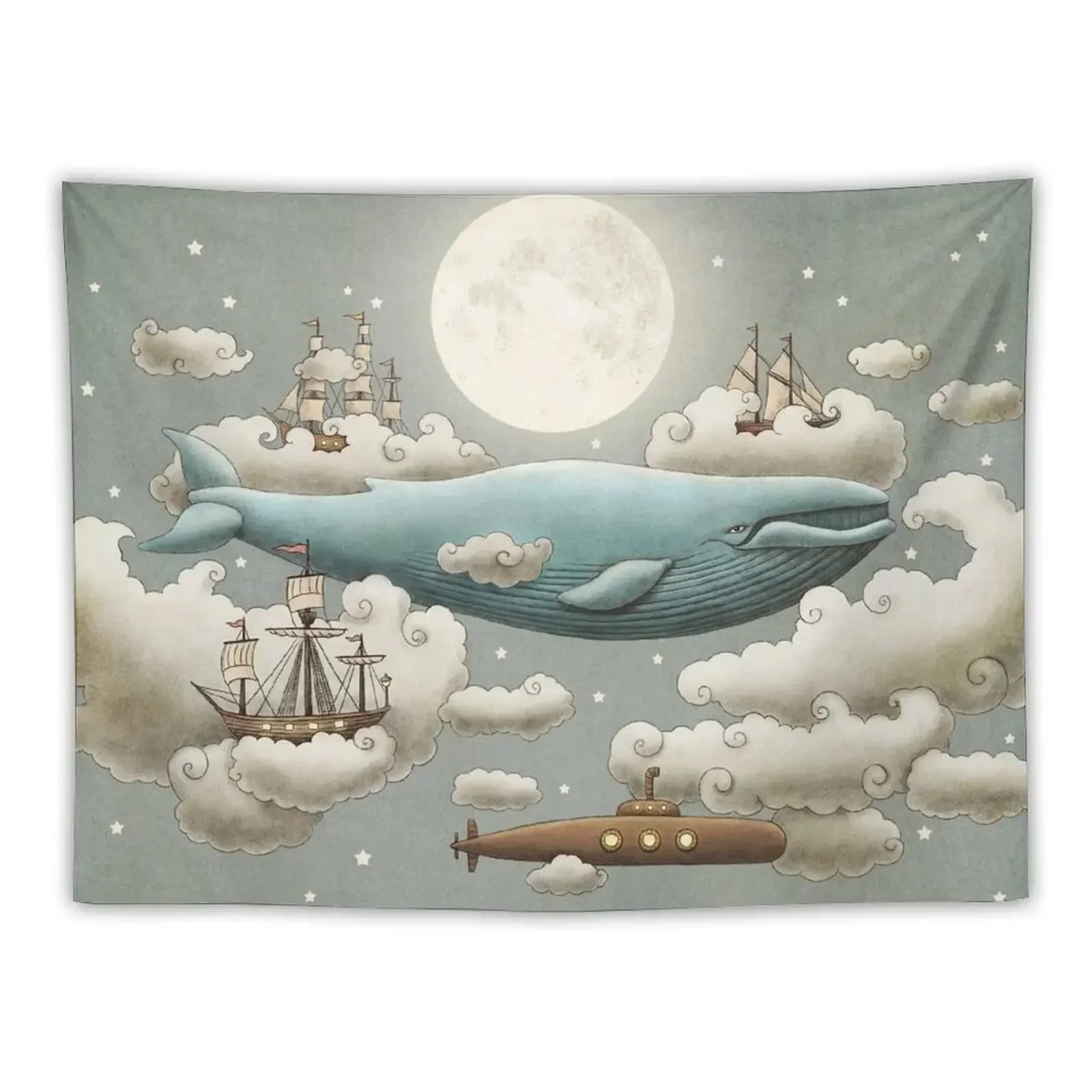 Ocean Meets Sky - colour option Tapestry Aesthetic Decoration Kawaii Room Decor Decoration For Bedroom Tapestry