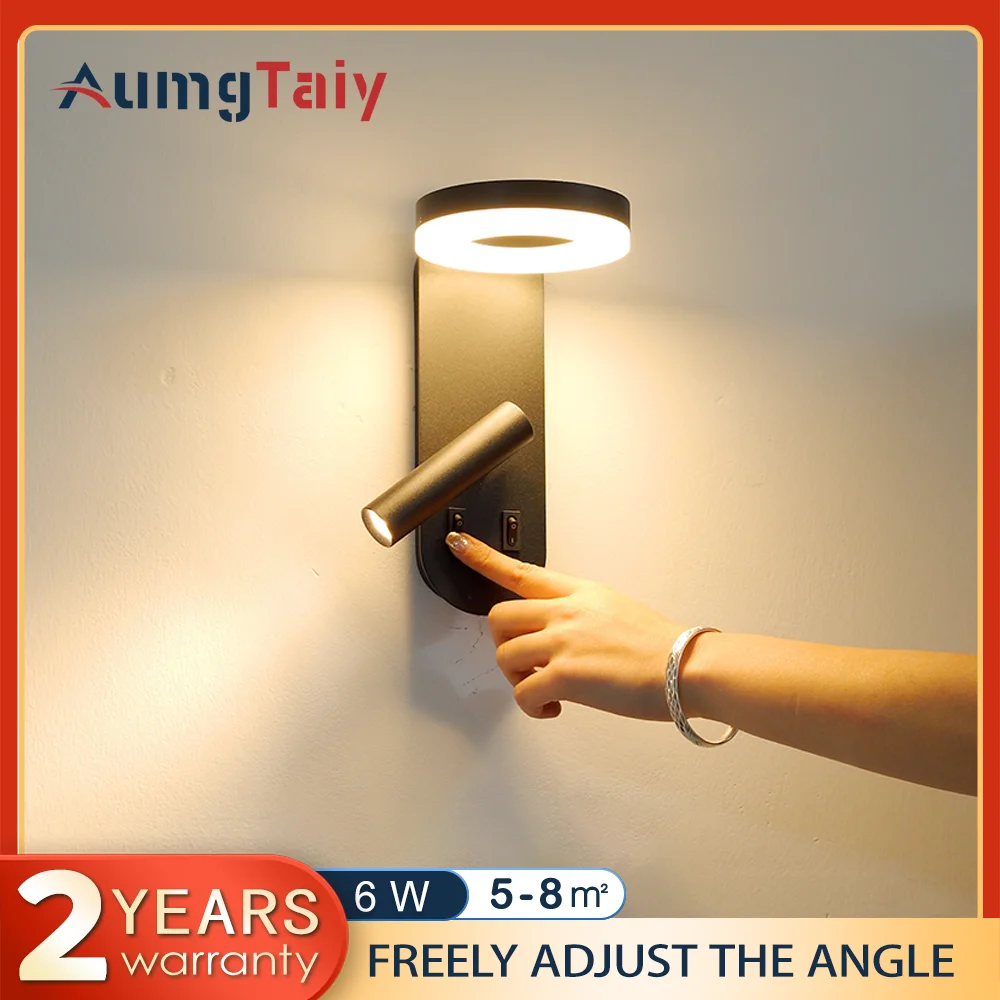 nordic-12w-led-wall-light-with-usb-fast-charging-modern-free-rotation-angle-wall-sconces-for-bedroom-living-room-bedside