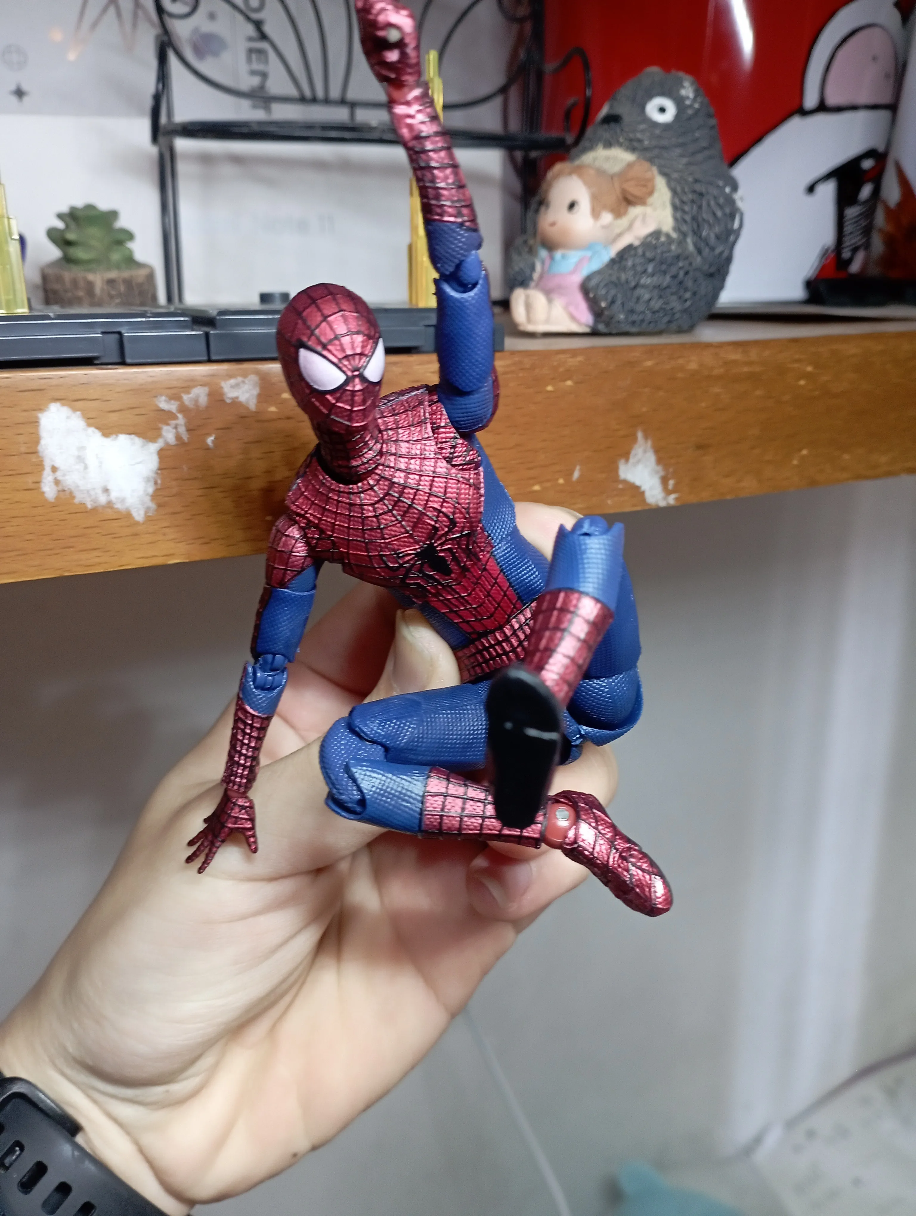 Novo brinquedo ct marvel anime figura milhas morales spiderman estatueta de ação shf agente veneno modelo incrível yamaguchi brinquedos de natal