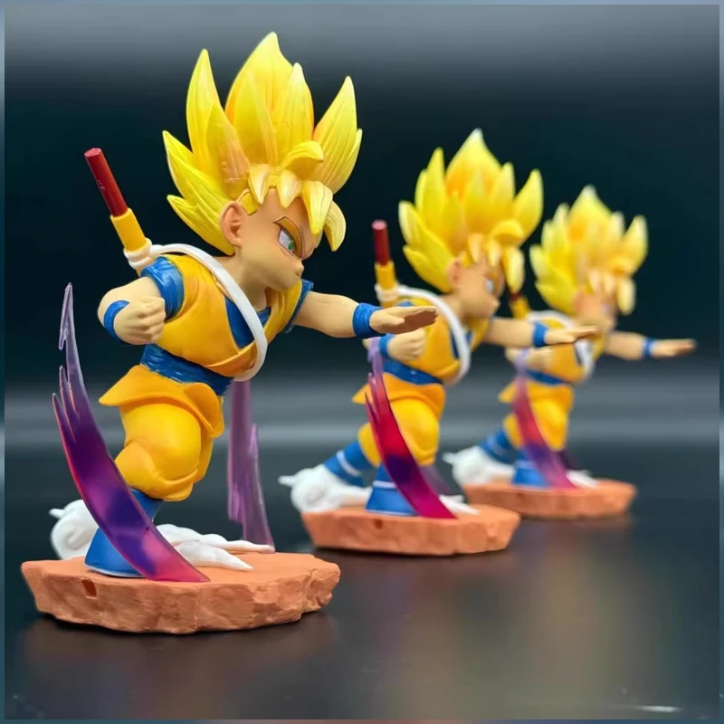 12cm dragon ball daima super saiyan son goku anime bonecas sun wukong figuras de ação pvc modelo bonecas brinquedos crianças presentes