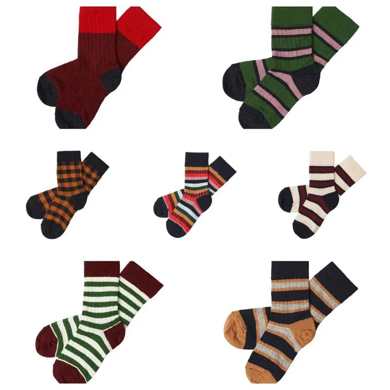 

PER-SALE 2025 Autumn FUB Baby Girls Sock Boys Striped Socks Print Cartoon Sock Children Baby Boy Clothes Little Girl Socks