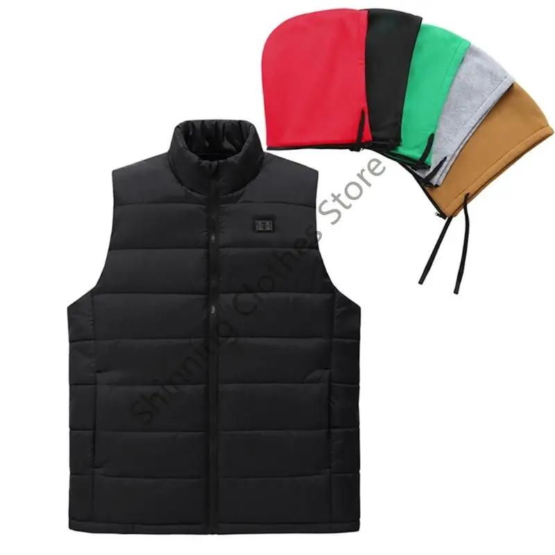 سترة حرارية M68A للرجال مع غطاء شتوي قابل للفصل وخفيف الوزن من البوليستر للاستخدام الخارجي في الطقس البارد #4