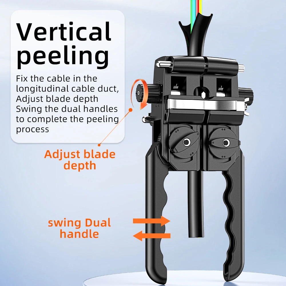 Network fiber optic cable stripping tool Longitudinal Cable Jacket Slitter Cable Sheath Opening Cutter 8-30mm