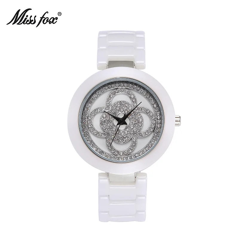 Montre étanche en céramique pour femme, quartz diamant exquis, marque officielle, mode coréenne, livraison gratuite