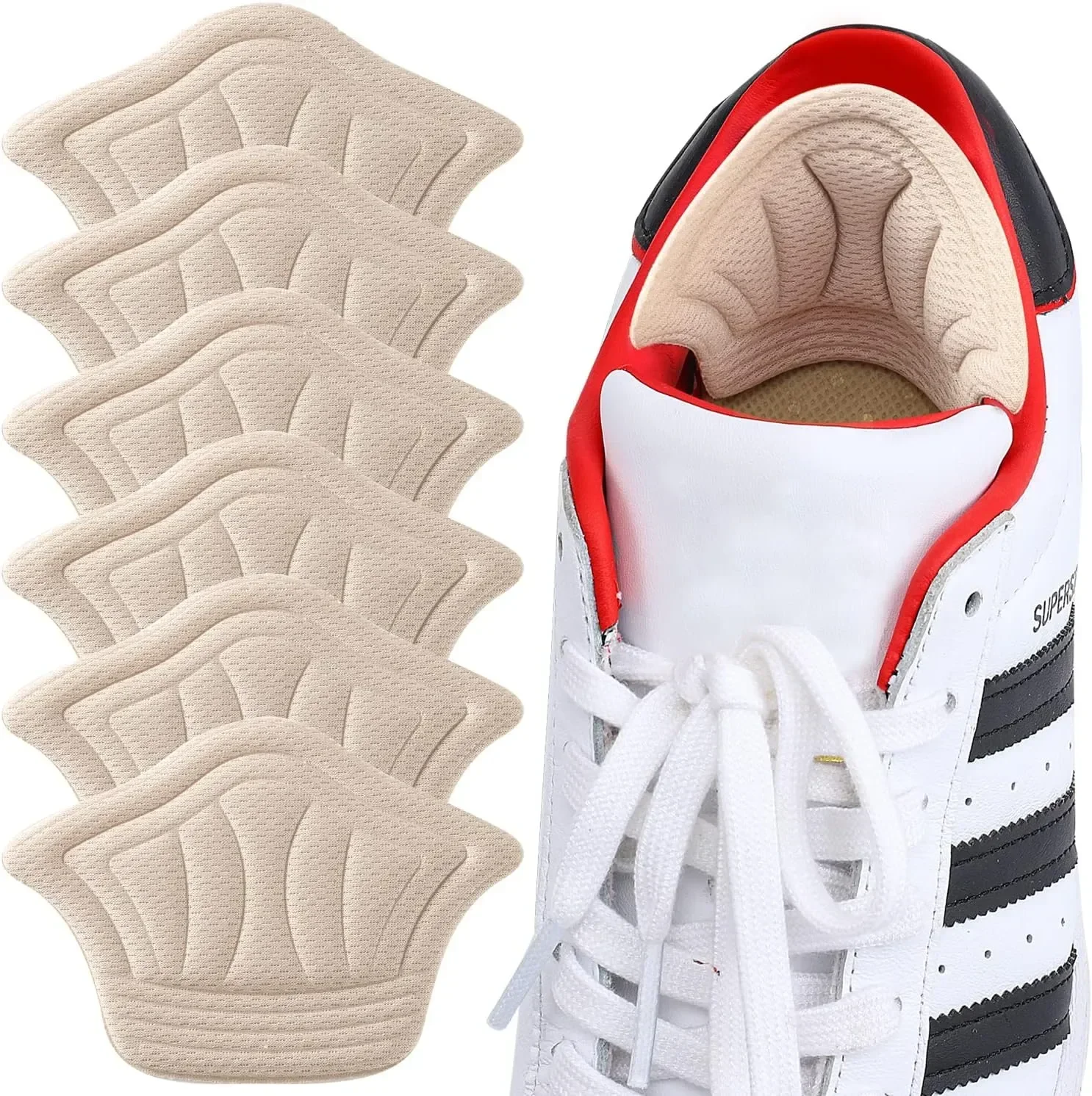 2/20pcs Insoles Patch Heel Pads for Sport Shoe Adjustable Size Feet Pad Pain Relief Cushion Insert Insole Heel Protector Sticker