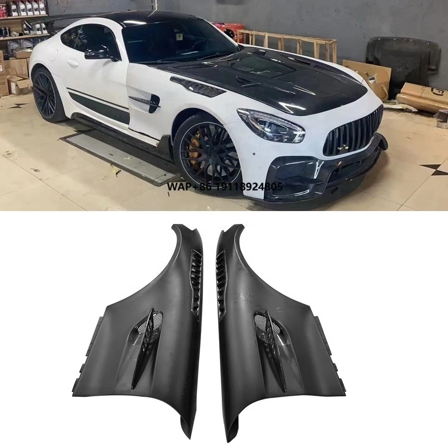

For AMG GT GTC GTS GTR Half Carbon Fiber PRO Style Front Fenders Body Kit New Condition Side Fender Vent Trim