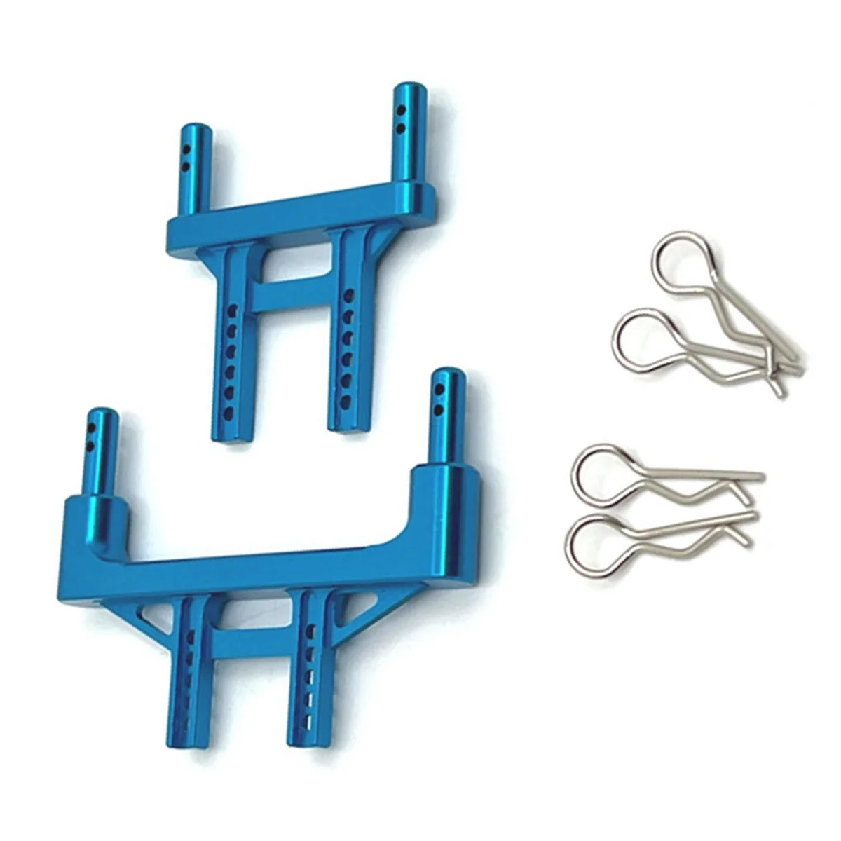 Metal Front and Rear Body Mount Post for SCY 1/16 Q130 RC Car Upgrade Parts Blue