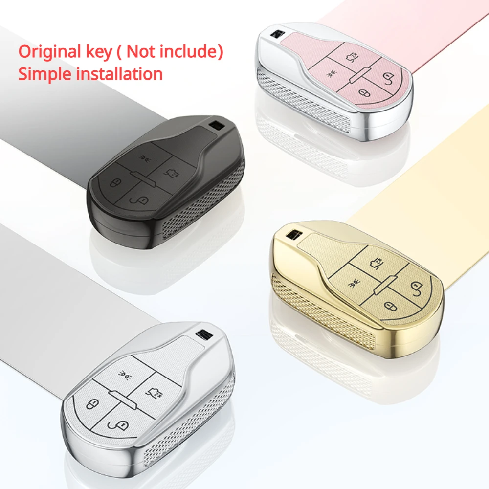 

Pc Car Key Case Cover Shell Fob For For Maserati Levante Ghibli Quattroporte GT Granturismo GranCabrio Keychain Accessories