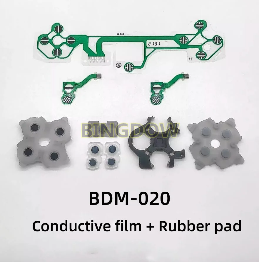 Проводящая пленка, кнопка, лента, пленка для печатной платы для контроллера PS5 V1.0 2.0 3,0, силиконовая резина, кнопка, проводящие подушечки, клавиатуры