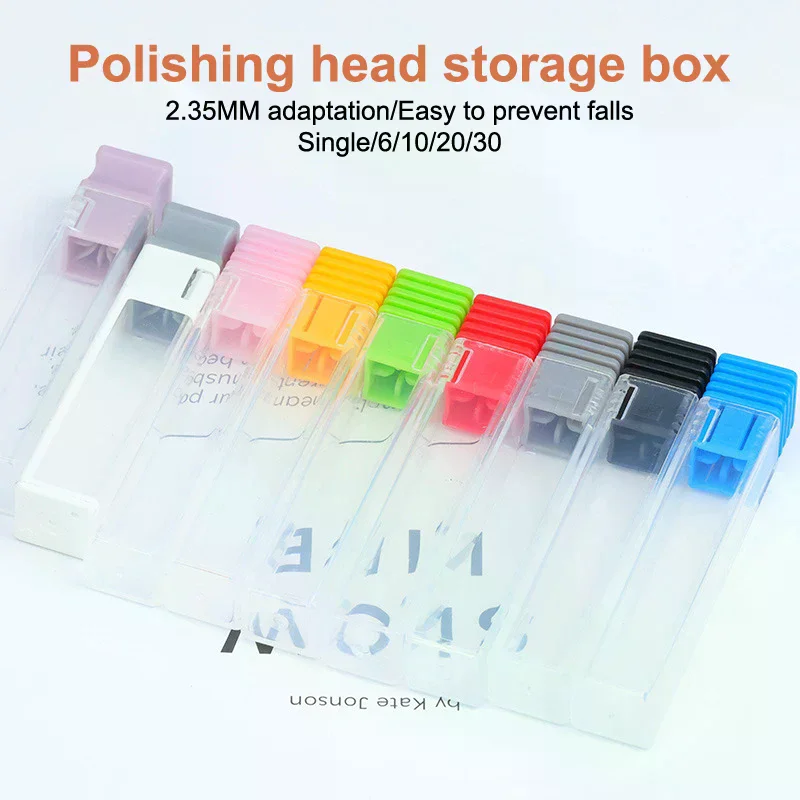 1/5개 네일 아트 드릴 디스플레이 스탠드 보관함 드릴 비트 밀링 커터 액세서리 박스 네일 아트 도구