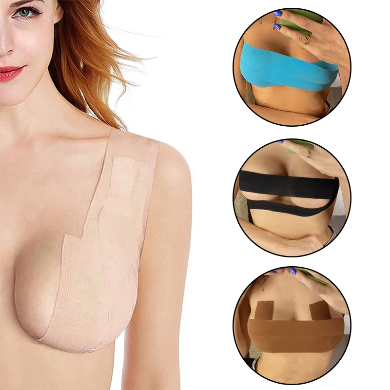 10cm Boob Tape Bras For Women Adhesive Invisible Bra Pasties Breast Lift Tape Push Up Sticky Nipple Cover Intimates Accessories