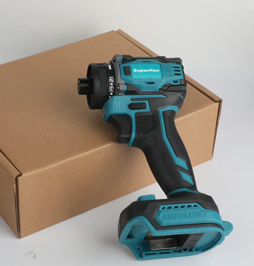 工業用ブラシレスインパクトドライバー、20v、135nmトルク、ヘビーデューティーコードレスツール、マキタバッテリー用