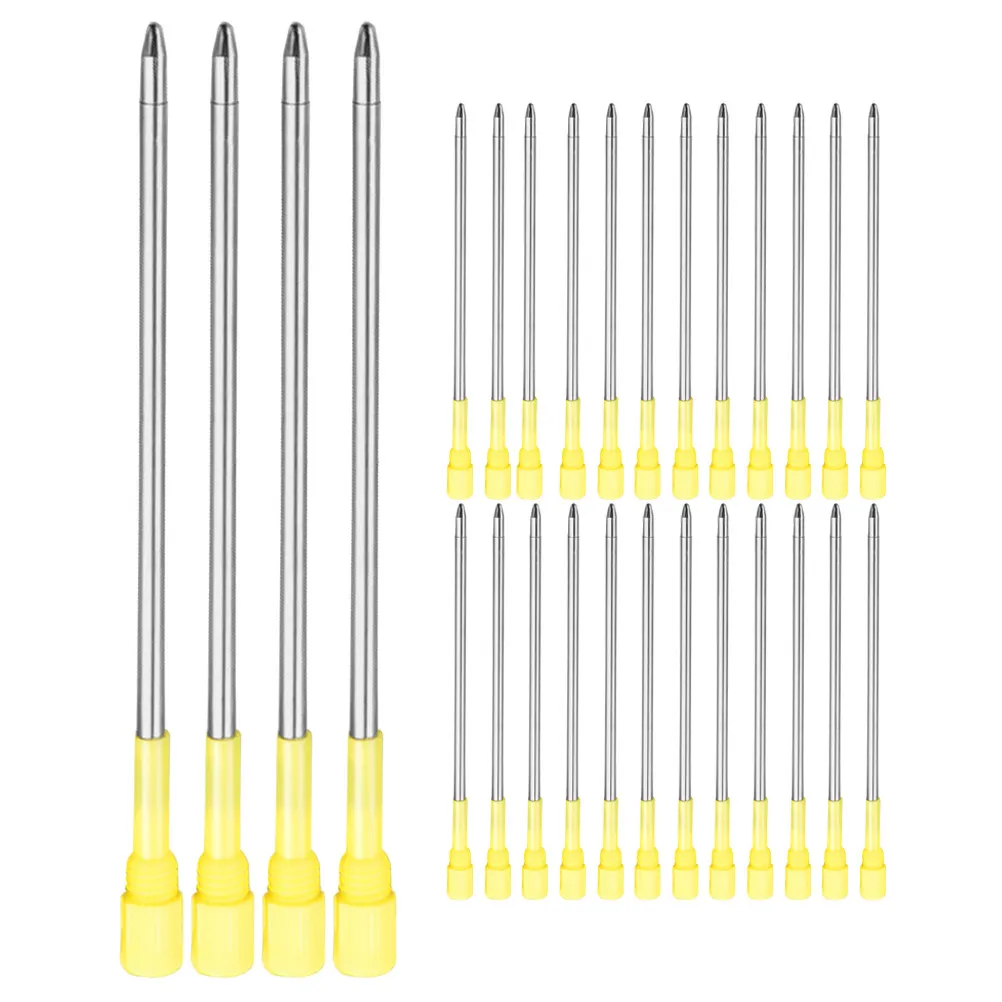 

50 шт. металлических стержней для шариковых ручек со средним наконечником, высококачественные сменные чернила для ручек Candy Pearl Crown Top, гладкие и надежные