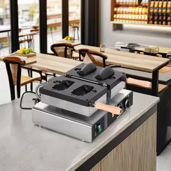 New High Quality Electric Cake Coffee Cup Waffle Machine with High Productivity and Large Capacity